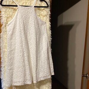 Peach Royal Women’s Elegant Lace Sleeveless A-Line Dress. Size S